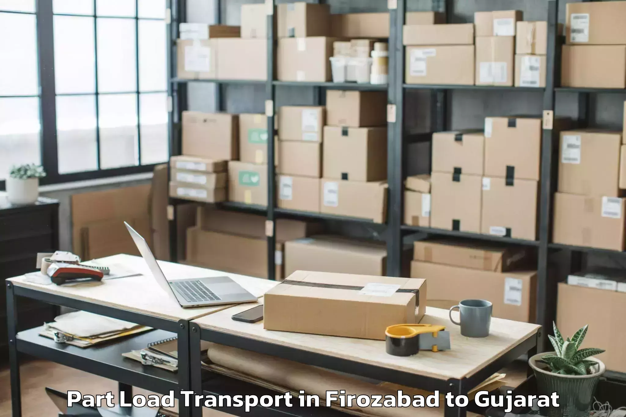 Affordable Firozabad to Mandvi Part Load Transport